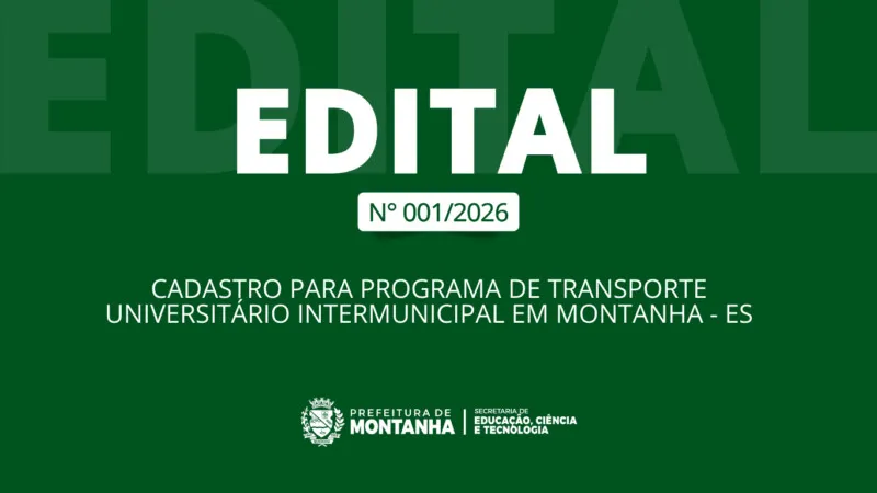 Prefeitura de Montanha abre cadastro para o Programa de Transporte Universitário