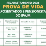 Recadastramento 2026: aposentados e pensionistas do IPAJM, fiquem atentos aos períodos da prova de vida
