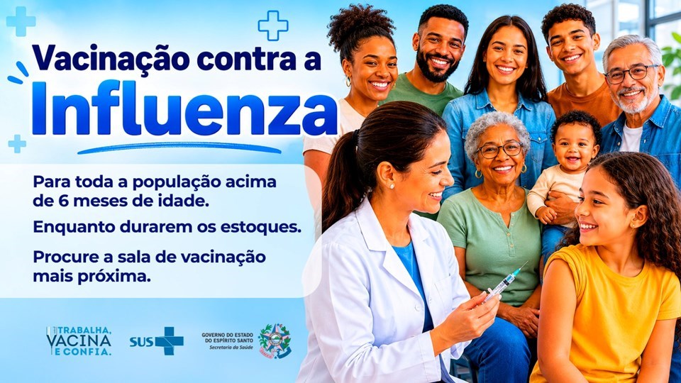 Leia mais sobre o artigo Espírito Santo amplia vacinação contra a influenza para toda a população acima de 6 meses