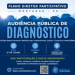 Prefeitura de Montanha convida população para Audiência Pública de Diagnóstico do Plano Diretor Participativo