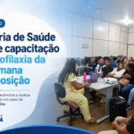 A Secretaria de Saúde promove capacitação sobre profilaxia da raiva humana pós-exposição.