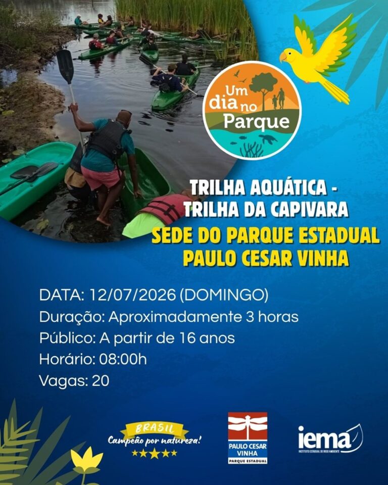 Parque Estadual Paulo Cesar Vinha promove Trilha Aquática como programação da atividade “Um Dia no Parque”