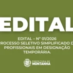 Montanha abre Processo Seletivo Simplificado para contratação temporária na Educação